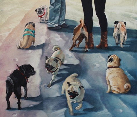 Pug Sunday
26.5 x 30
oil and charcoal on aluminum Pug Sunday
26.5 x 30
oil and charcoal on aluminum